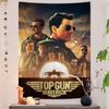 Movie Top Gun Maverick Cartoon Tapestry Art Science Fiction Room Home Decor Art Home Decor