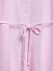 TAOP&ZA Women's Spring/Summer Waist-Tie Long Sleeve Shirt with Turn-Down Collar