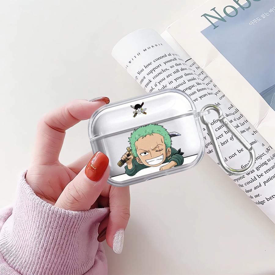

Прозрачные чехлы для наушников Чехол-обложка Для Airpods Pro3 4 Pro 1 2 3 Pro2 Ones P-Pieces Luffy Zoro Airpods Pro 3