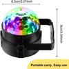 Sound Activated LED Stage Disco Light Rotating DJ Ball With Remote Control Color Party Atmosphere Lamp for Home KTV Bar Xmas