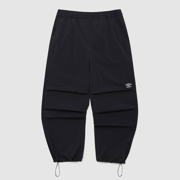 UMBRO Parachute Pintuck 2-Way Wide Pants Black Ur223Cpt51 (A Type)