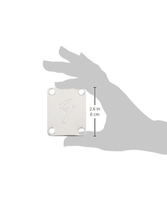 Fender Parts Neck Plate 4-Bolt Vintage-Style "F" (Chrome)