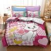 3D Print  Cartoon Marie Cat Duvet Cover Set HD Comforter Cover for Kids Bedding Sets Bedclothes Bedroom Decor