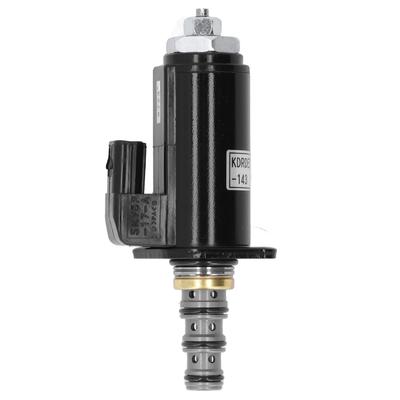 Hydraulic Pump Solenoid Valve Alloy Steel Excavator Solenoid Valve Replacement for KOBELCO SK200 8