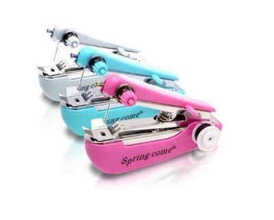 Handliche Nähmaschine Tragbares Nähen Einfaches Nähen mit einer Hand Eine handliche Nähmaschine, die wie ein handtellergroßer Hefter aussieht