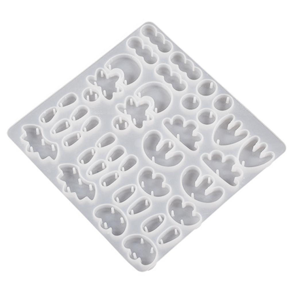 4Pcs Geometry Resin Earring Jewelry Casting Mold Silicone Pendant Mold Diy Crafts Mold Jewelry Crafts Supplies for Women