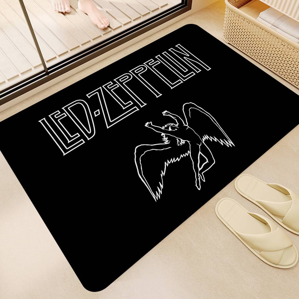 Rock Band L-Led Zeppelin Room Mats Retro Multiple Choice Living Room Kitchen Rug Non-Slip Welcome Rug