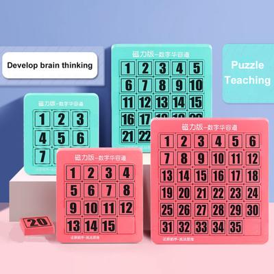 Zábavný intelektuální rozvoj Zajímavé číselné puzzle magnetické posuvné pro dítě