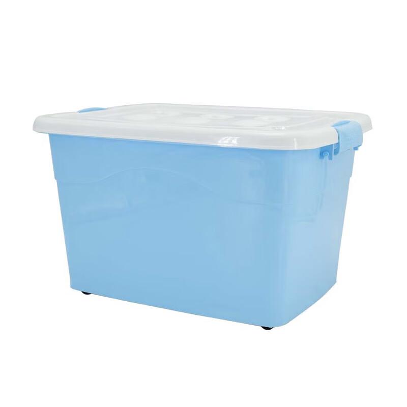 Transparent Heavy-Duty Rolling Storage Bin