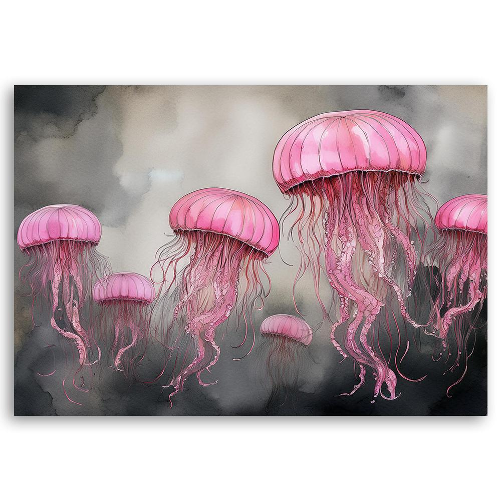 Canvas print, Jellyfish sea abstraction