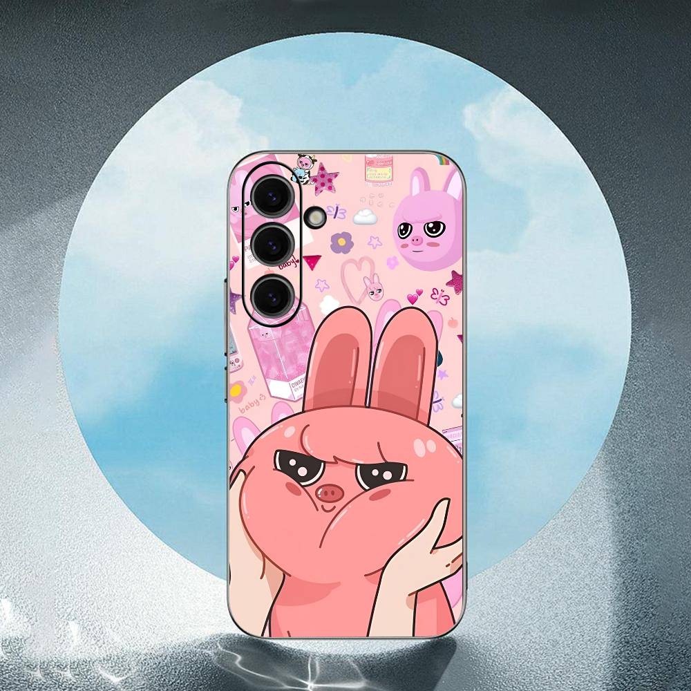 For Samsung S-Stray Kids S-skzoo Galaxy S24 S23 Ultra S22 S21 Plus S20 Black Soft Silicone Protective Case SamsungS22 5G