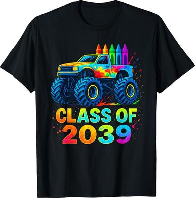 Class Of 2039 Monster Truck Kindergarten Back To School Boys T-Shirt