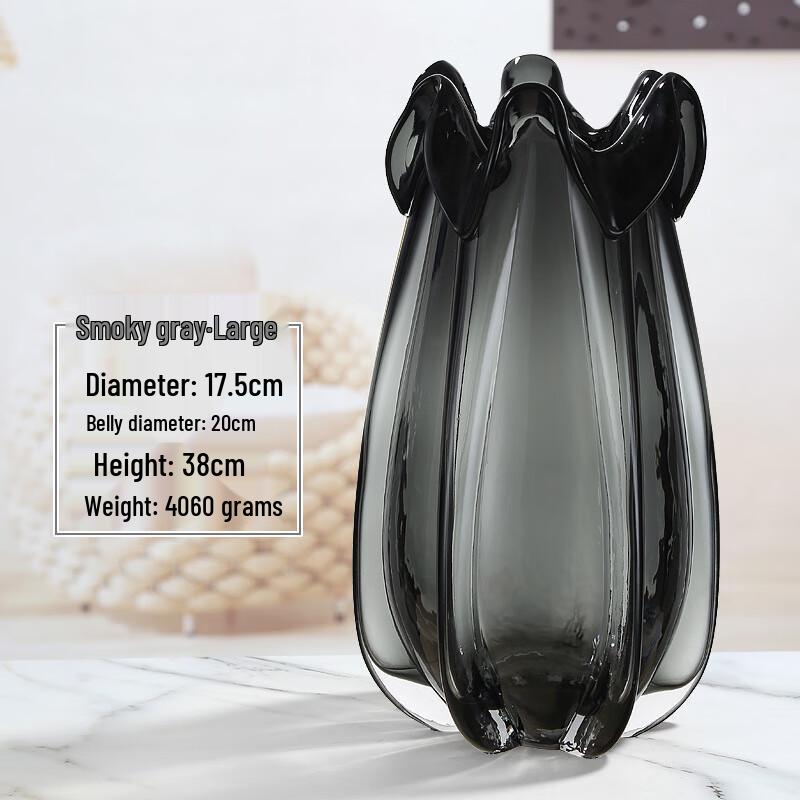 Ruijie Modern Glazed Flower Hydroponic Glass Vase