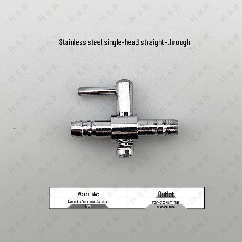 Stainless Steel Aquarium Oxygen Flow Control Valve Splitter