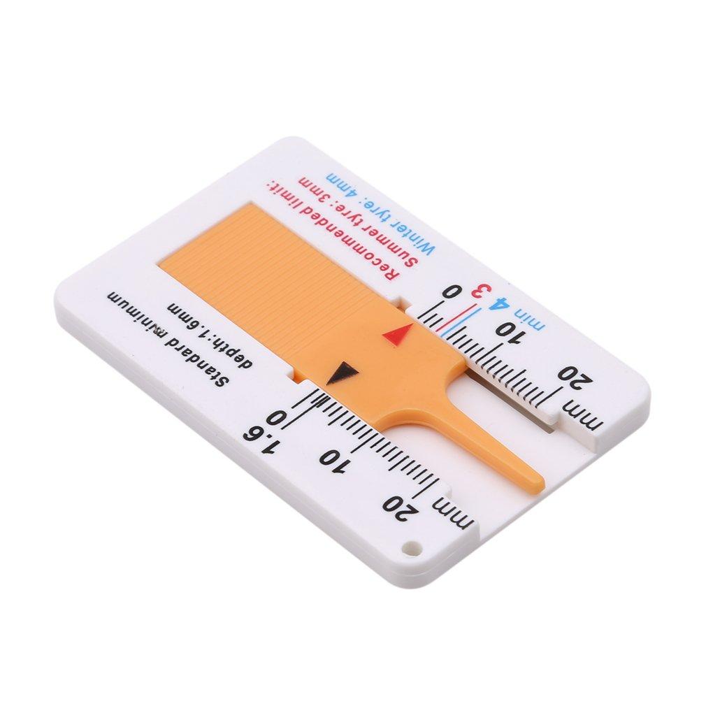AAZV HKUN Tire Groove Measuring Gauge, Mini Depth Gauge, Tire Wear Gauge, Depth Gauge