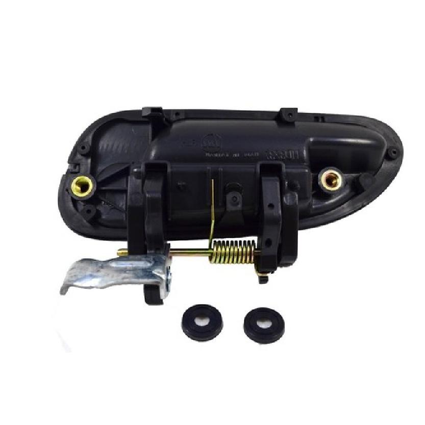 Fits Honda Sedan Outside Exterior Door Handle Rear Right Passenger Black Smooth