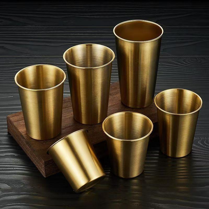 Multi-Purpose Stainless Steel Cup: Household, Outdoor, Tea, Beer, and Mouthwash Cup