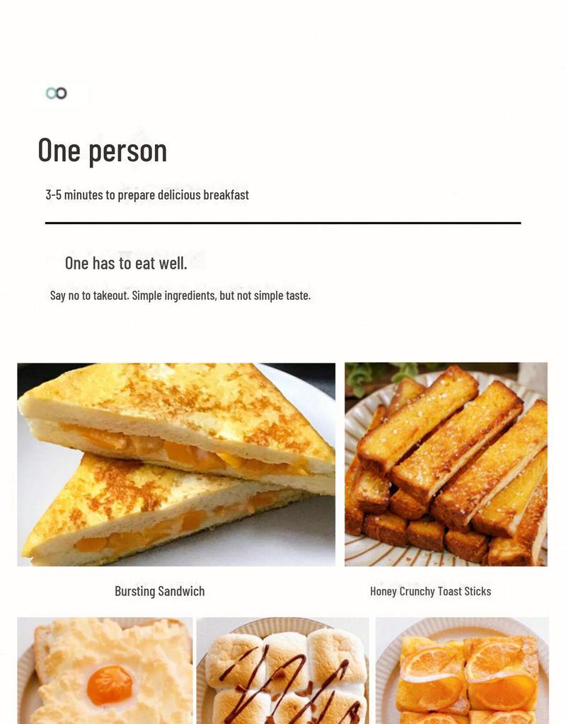 Multifunctional Bread & Sandwich Maker with Waffle Feature for Breakfast Meals