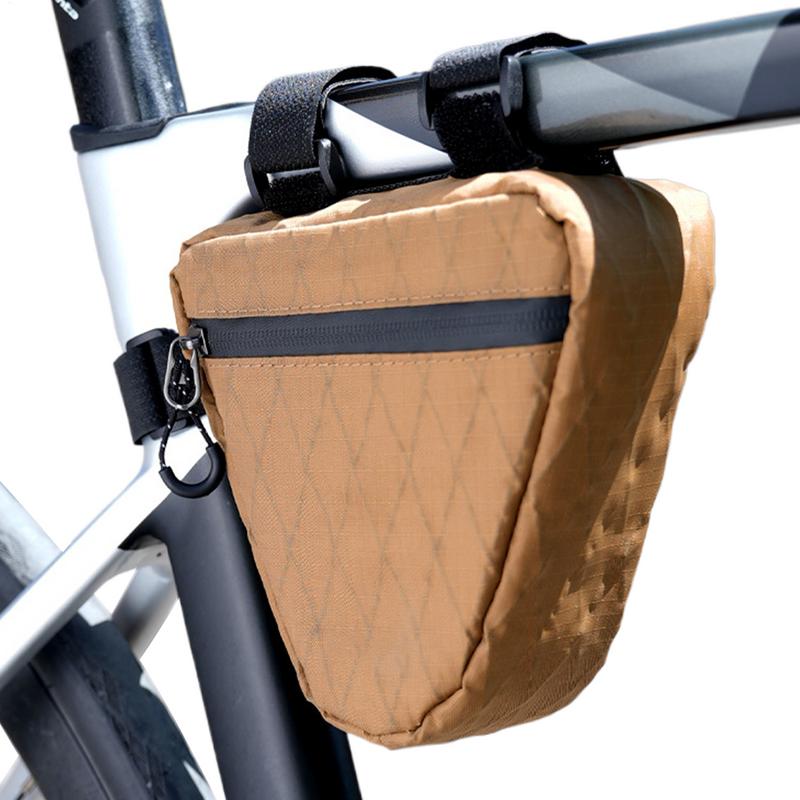Сумка на раму велосипеда Водонепроницаемая Треугольная сумка на раму 0,9 л Треугольная сумка с боковой молнией Хранение ремкомплекта Велосипедные аксессуары China Mainland