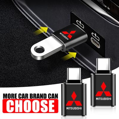 Auto USB Typ C Kabel Konverter Ladeadapter für Mitsubishi Lancer Ralliart 10 3 9 EX Outlander 3 ASX L200 Zubehör