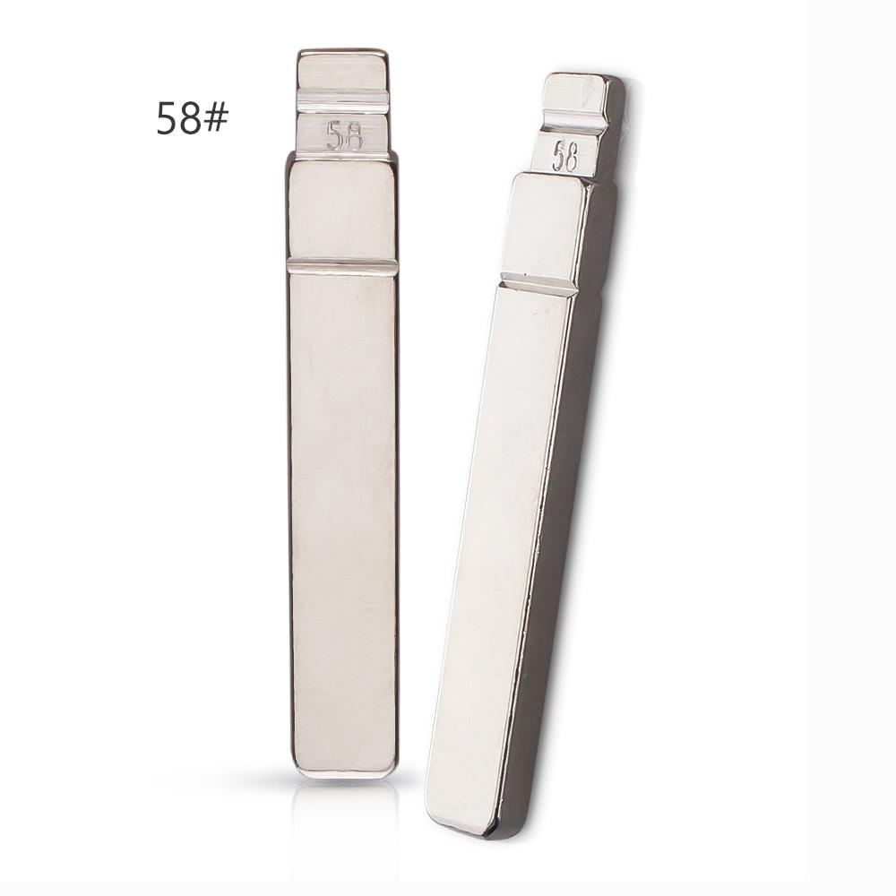 10pcs Flip Car Key Blade NE73 VA2 HU83 SX9 #53 54 58 72 73 83 99 122 For Peugeot 206 207 307 308 407 408 Citroen C3 C4L C5 Blade