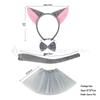 Cross-Border Cute Plush Fox Ears Headband Set for Halloween and Face Washing