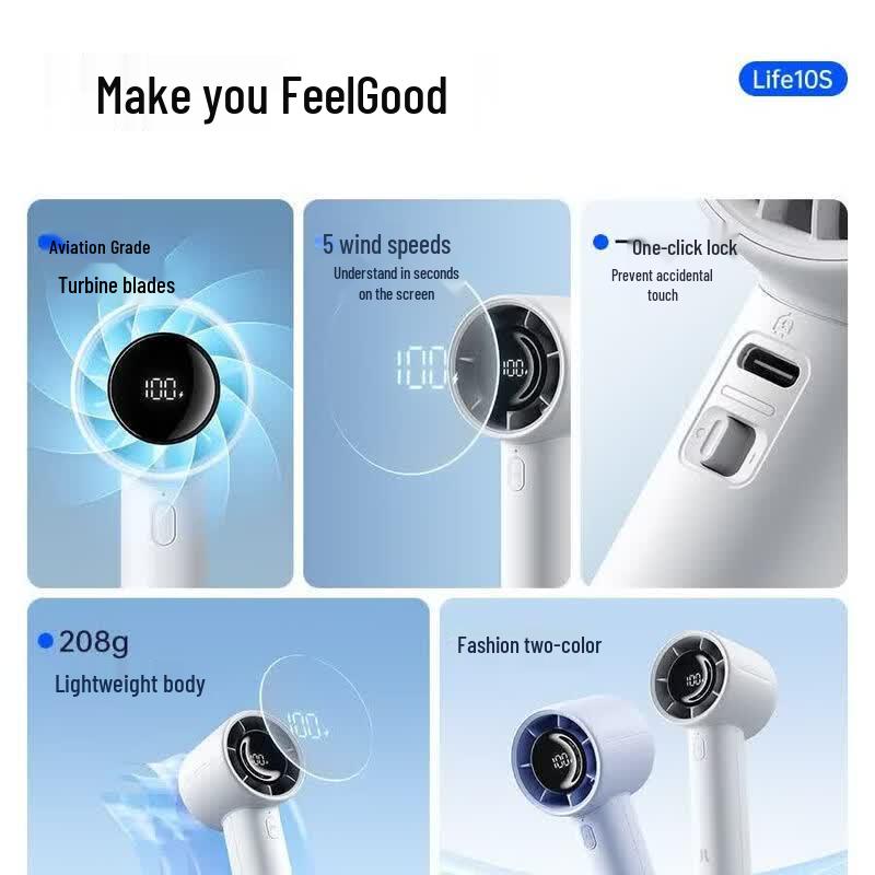 Jisulife Handheld Portable USB Fan Life10