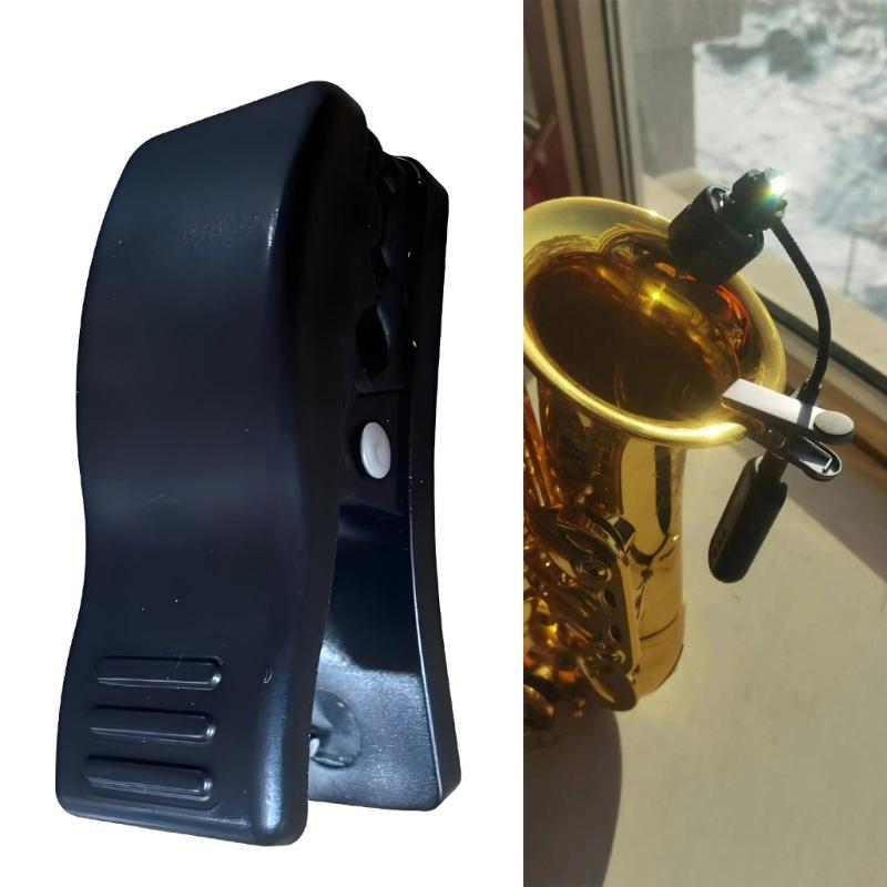 High Strength Plastic Microphone Clip Saxophone Microphone Mounting Clamp For Stable Microphone Positioning On Stage