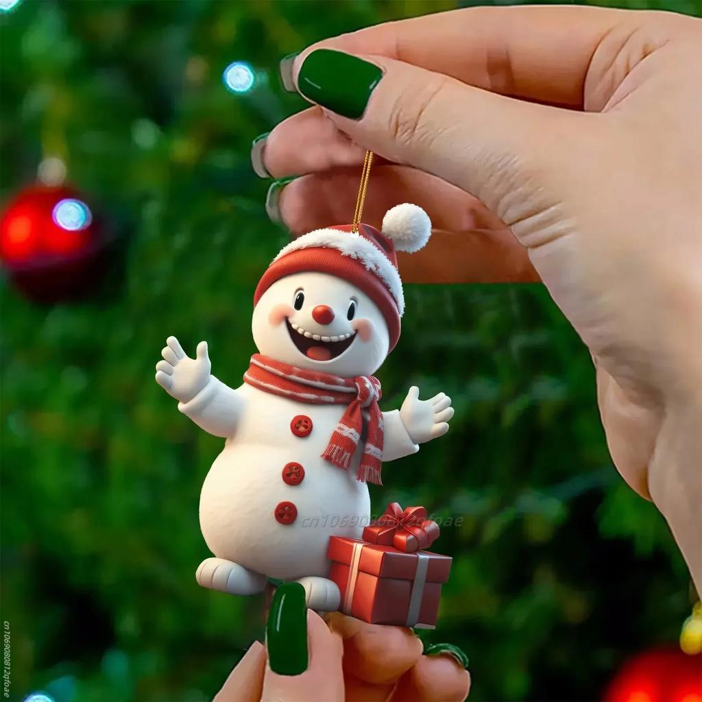 Christmas Santa Claus Snowmen Pendant Christmas Tree Hanging Oranment New Year 2025 Gift Xmas Tree Decoration for Home Decor