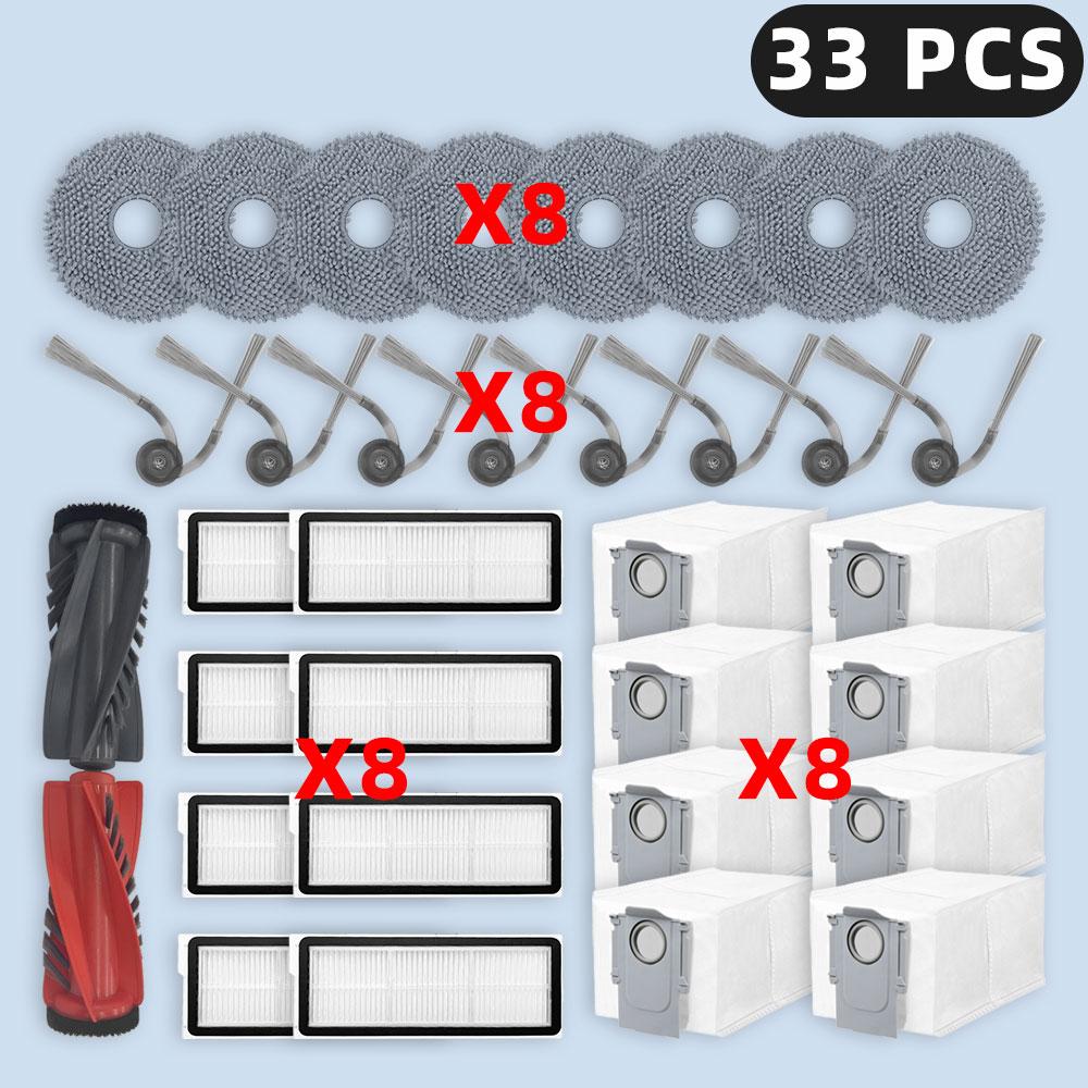 Compatible For ( Roborock Qrevo C / Curv / CurvC / Edge / EdgeC / 5AE / S5V ) Parts Main Side Brush Filter Mop Cloth Dust Bag