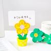 Stander Desk Ornaments Flower Note Holder Photo Card Holder Potted Photo Folder Desk Memo Holder