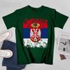 Unisex Unisex Vintage SERBIA Flag Serbian Tshirt Tees Oneck T Shirts WoUnisex Boys 100 Cotton TShirt