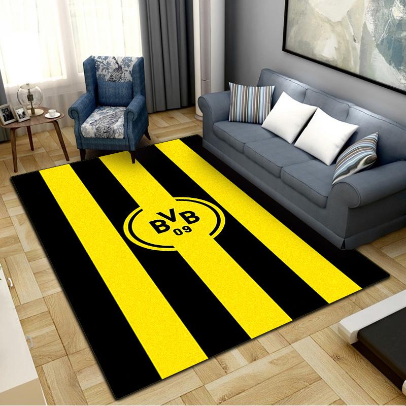 Borussia Dortmund Carpet Rug for Living Room Bedroom Home Sofa Decoration, Kids play Non-slip Floor Mat