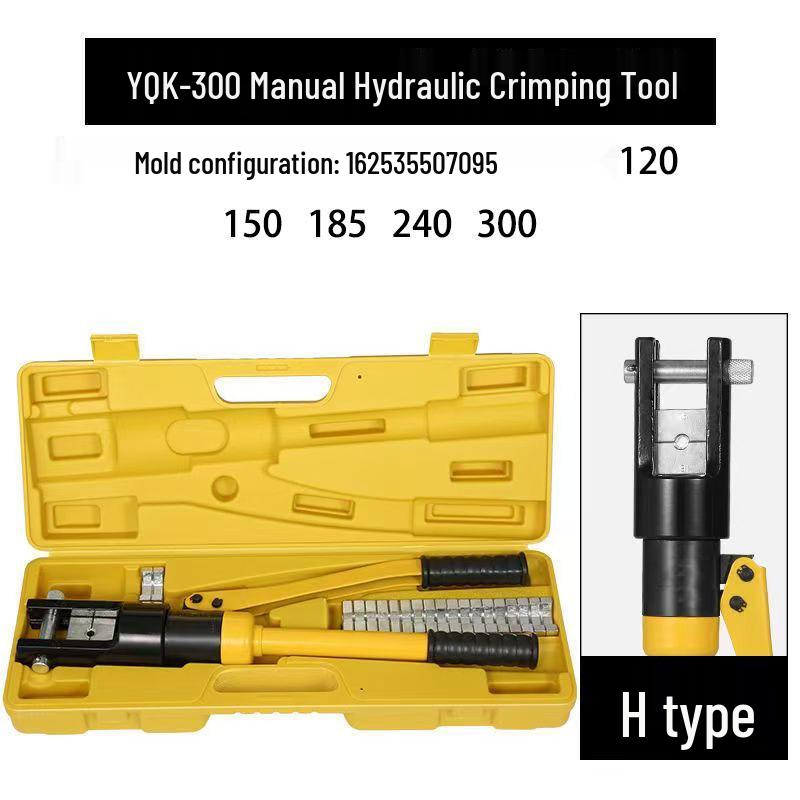 Manual Hydraulic Wire Crimper for Copper/Aluminum Terminals (YQK Series)