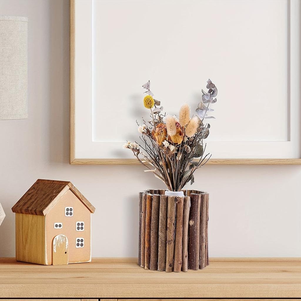 60 Stück 4 Zoll lang 0,3-0,5 Zoll im Durchmesser Holzscheite Zweige Bastelstäbe für DIY Handwerk Foto-Requisiten Festival-Dekoration