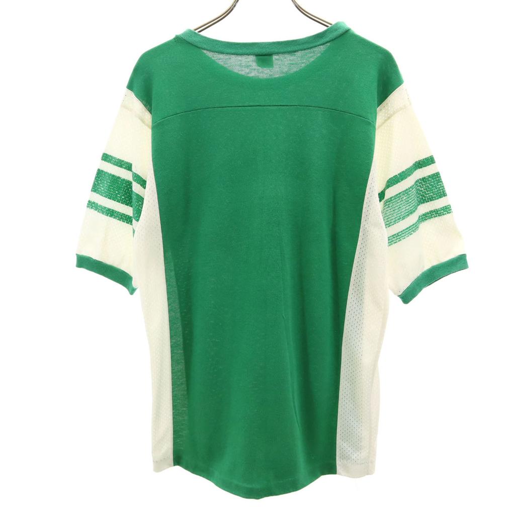 ARTEX 70er 80er Jahre Hergestellt in den USA Vintage NCAA Michigan State Spartans Kurzarm American Football T-Shirt Herren Gebraucht