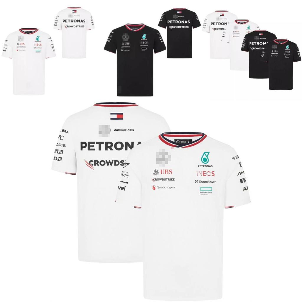 Tricou elegant 2024 F1 -benz Team cu mânecă scurtă și croială confortabilă largă