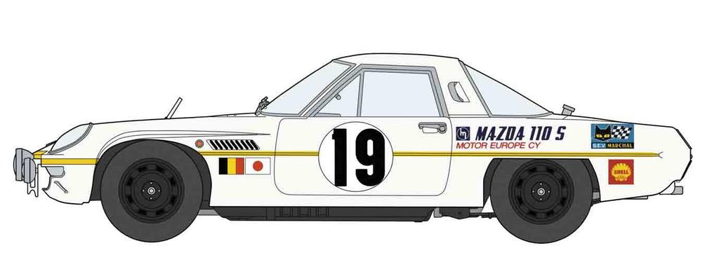 Hasegawa Mazda Cosmo Sports 1968 Marathon de la Route Super Detail Plastic Model CH50 1/24