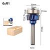 6/8MM1/4 Shank 4 Corner Router Bit R1 R2 R3 Trim Edging Woodworking Bit for Wood