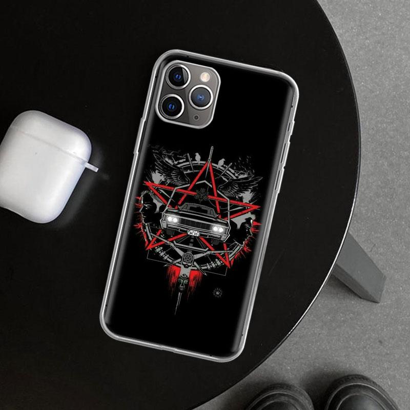 Babaite Supernatural SPN Dean And Sam Phone Case Cover for iPhone 11 12 13 Mini 14 15 Plus 16 Pro Max 17 Air 7 8 + SE Art Custom