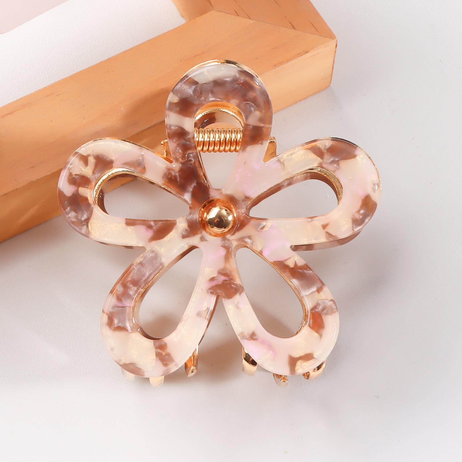 

Luxury-style Colorful Flower Hair Clips, Fashionable Hair Accessories for Women, Exquisite and Versatile Claw Clips 6.2*6.3m