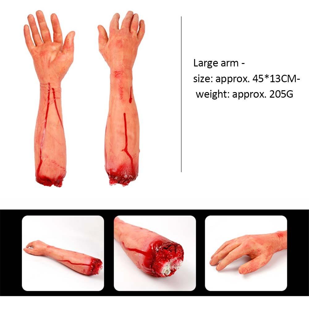Halloween Prop Bloody Scary Fake Organ Human Brain Body Parts Fake Hand Finger Leg Foot Brain Heart Party Accessories