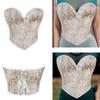Lady Slimming Corset Elastic Rope Corset with Self Tie Rope Universal Women Banquets Dress Shirt Coat Strapless Vest