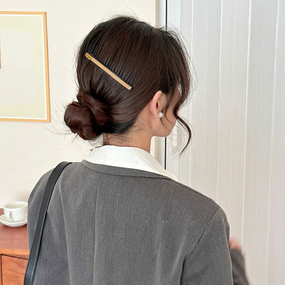 Bear Fixed Combs Leather Invisible Extra Hair Holder Sweet Hair Styling Comb Girls