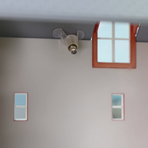 Set of 10 Warm White LED Screw Bulbs and Stands (E5, E5.5, 12V-14V) for Diorama Lighting, Model Trains, Railways, Buildings, and Dioramas (E505WMT-10J