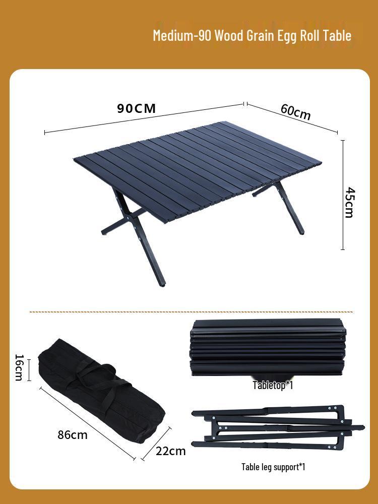 Ultralight Portable Aluminum Folding Table with Chairs - Ideal for Camping, Barbecue, Travel, Night Markets