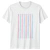 Pastel Pink Blue Black Stripe T-Shirt Preppy Summer Pattern Gift For Him And Her