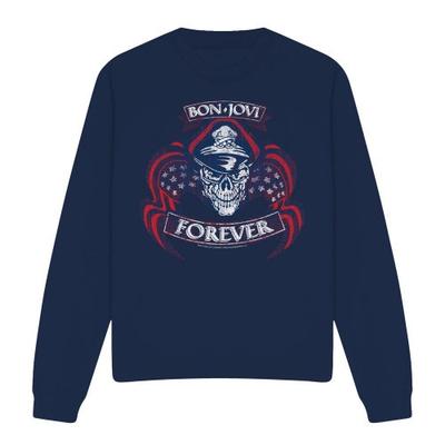 Bon Jovi Felpa Unisex Adulto Forever Skull