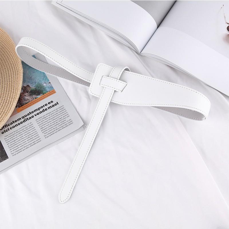 Four Seasons Available New Wide Belt Fashionable Decorative Coat Leather Belt Trendy Versatile Cowhide Waist Cover For Women