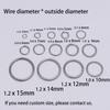 100-200Pcs/Lot Stainless Steel Split Ring Open Jump Rings Connectors For DIY Jewelry Making Findings Connectors Accessories